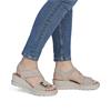 Rieker Cross Strap Velcro Wedge Sandal - Beige